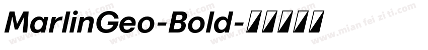 MarlinGeo-Bold字体转换