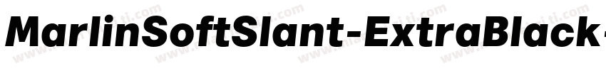 MarlinSoftSlant-ExtraBlack字体转换