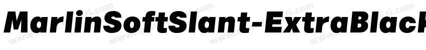MarlinSoftSlant-ExtraBlack字体转换