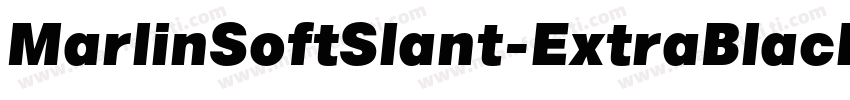 MarlinSoftSlant-ExtraBlack字体转换