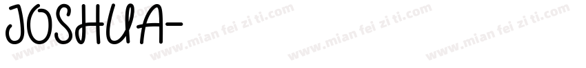 JOSHUA字体转换