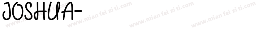 JOSHUA字体转换