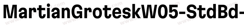 MartianGroteskW05-StdBd字体转换