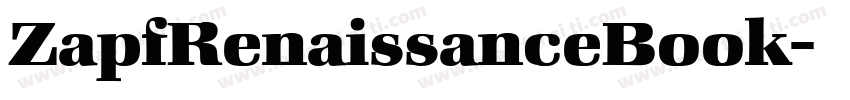 ZapfRenaissanceBook字体转换