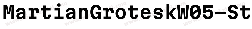 MartianGroteskW05-StdBd字体转换