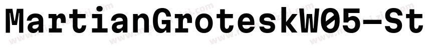 MartianGroteskW05-StdBd字体转换