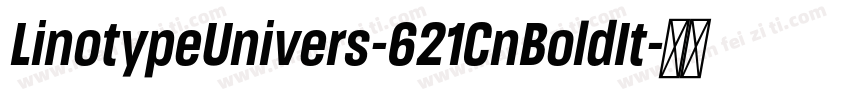 LinotypeUnivers-621CnBoldIt字体转换