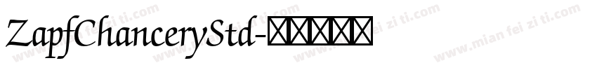 ZapfChanceryStd字体转换