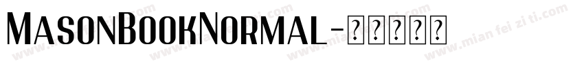 MasonBookNormal字体转换