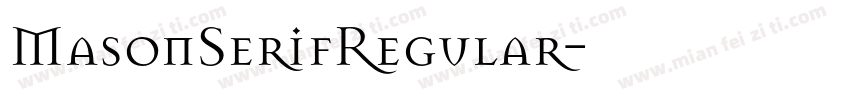 MasonSerifRegular字体转换