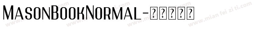 MasonBookNormal字体转换