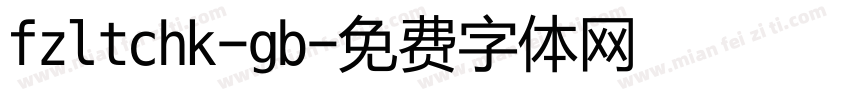 fzltchk-gb字体转换