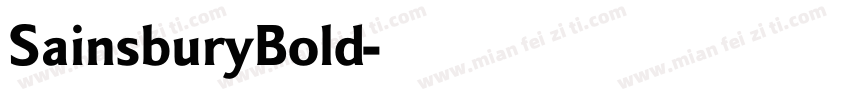 SainsburyBold字体转换