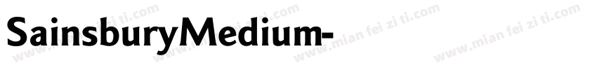 SainsburyMedium字体转换
