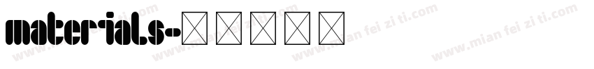 materials字体转换
