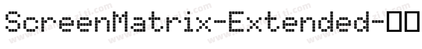 ScreenMatrix-Extended字体转换