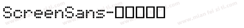 ScreenSans字体转换