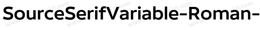 SourceSerifVariable-Roman字体转换