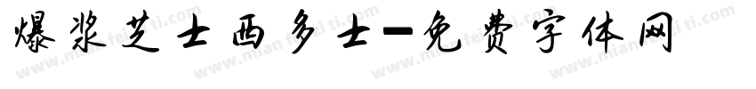 爆浆芝士西多士字体转换