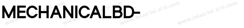 MECHANICALBD字体转换
