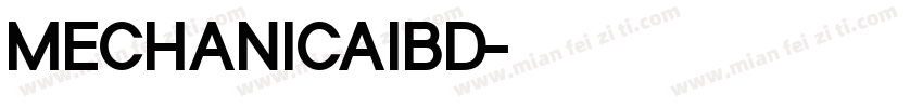 MECHANICAIBD字体转换