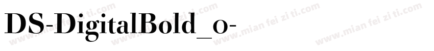 DS-DigitalBold_0字体转换