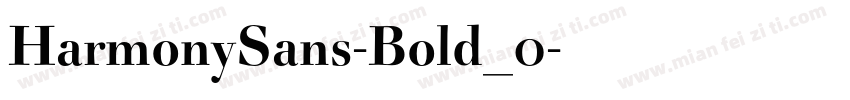 HarmonySans-Bold_0字体转换