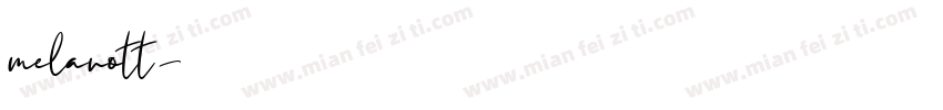 melanott字体转换