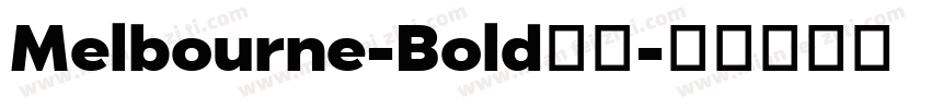Melbourne-Bold常规字体转换