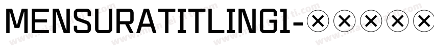 MensuraTitling1字体转换