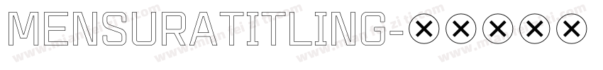 MensuraTitling字体转换