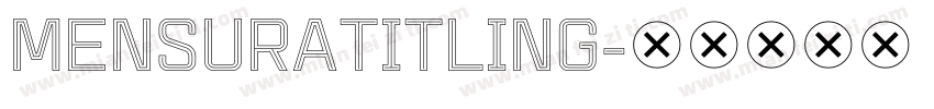 MensuraTitling字体转换