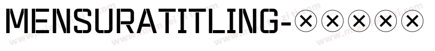 MensuraTitling字体转换