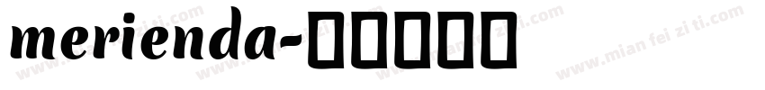 merienda字体转换