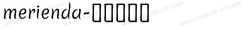 merienda字体转换
