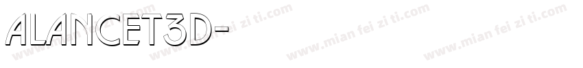 aLancet3D字体转换