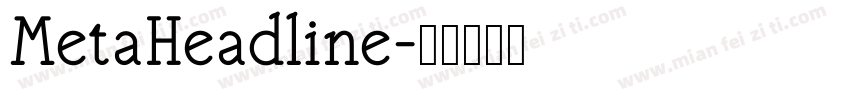 MetaHeadline字体转换