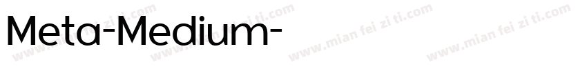 Meta-Medium字体转换