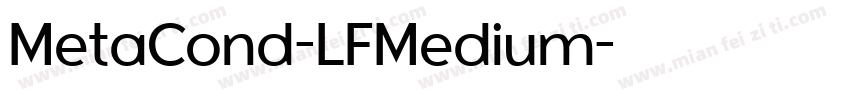 MetaCond-LFMedium字体转换