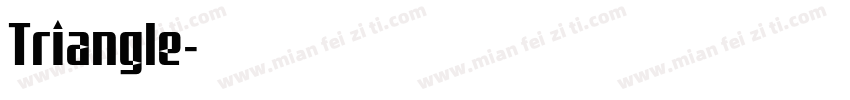 Triangle字体转换