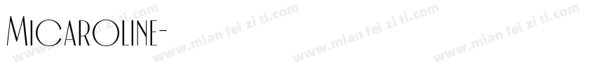 Micaroline字体转换