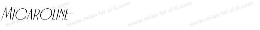 Micaroline字体转换