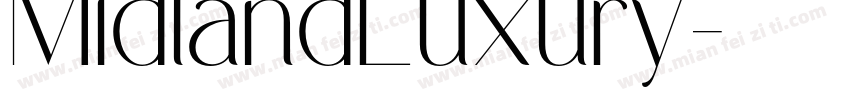 MidlandLuxury字体转换