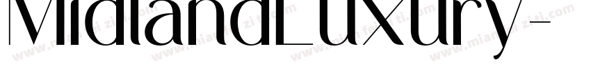 MidlandLuxury字体转换