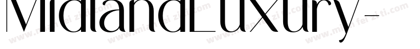 MidlandLuxury字体转换