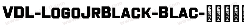 VDL-LogoJrBlack-Blac字体转换