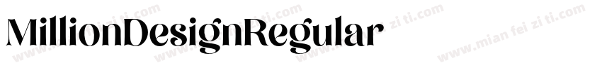 MillionDesignRegular字体转换