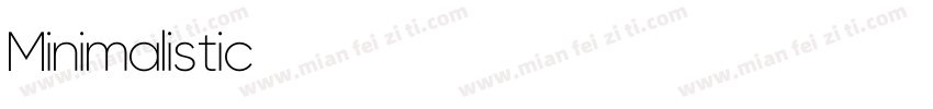 Minimalistic字体转换