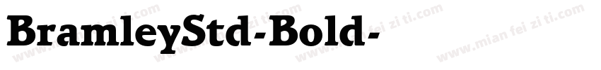 BramleyStd-Bold字体转换
