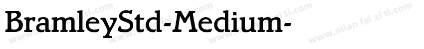 BramleyStd-Medium字体转换